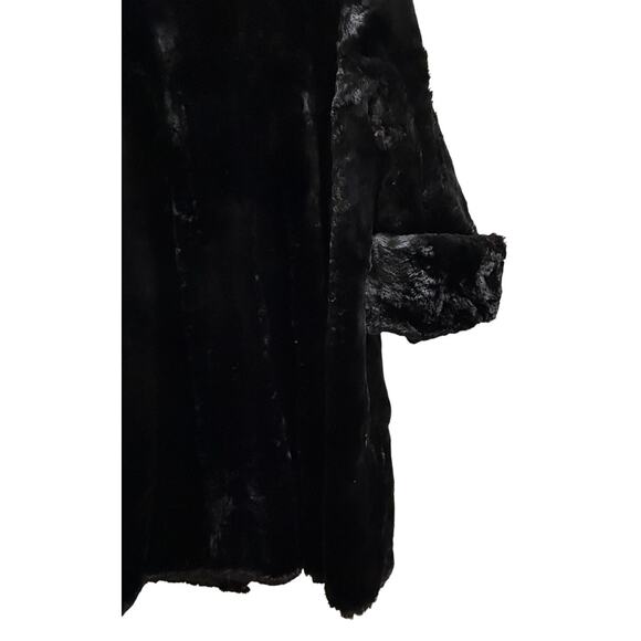 Vintage Luthel Furs Black Heavy Fur Overcoat - Women's 10 - Picture 9 of 9